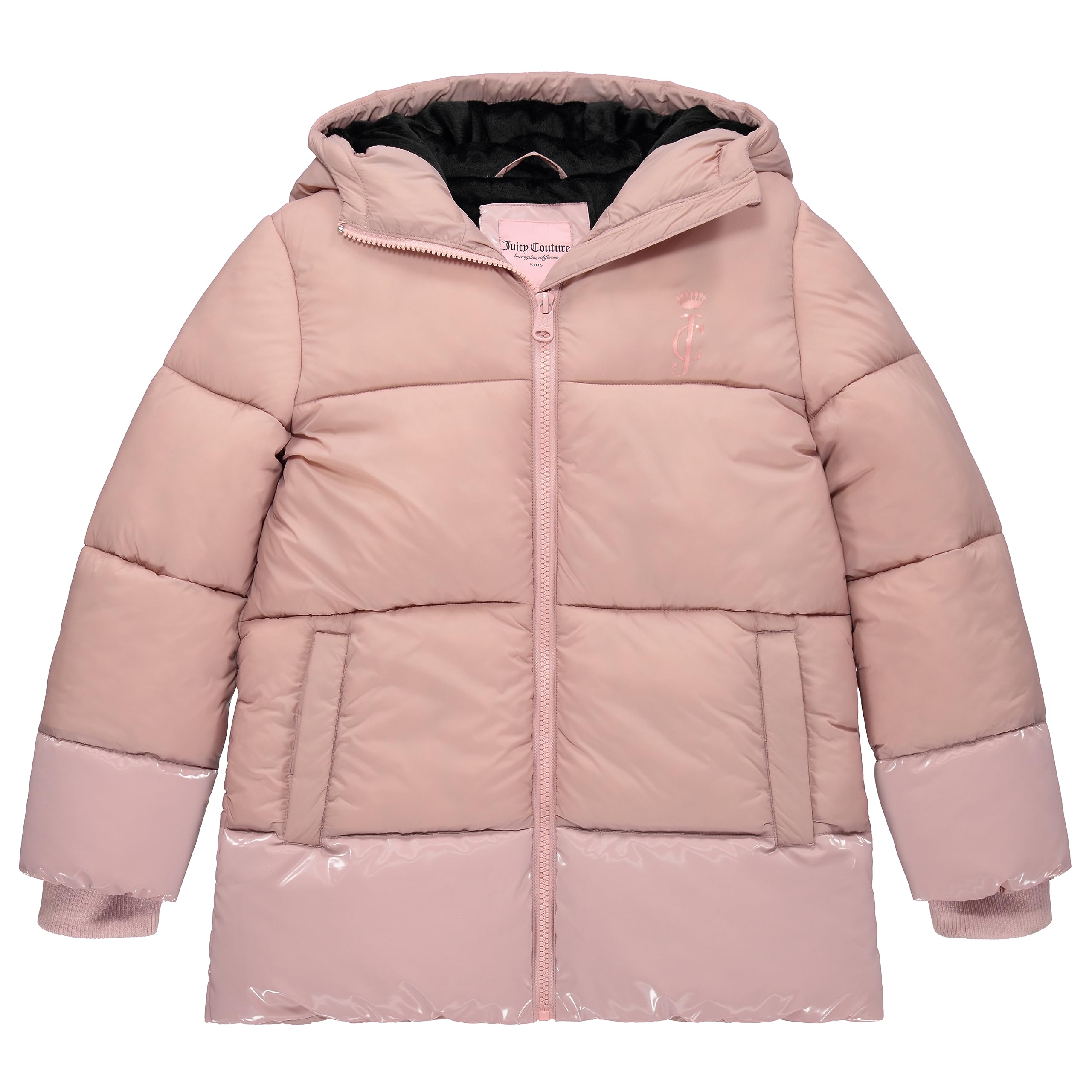 Amazon | Juicy Couture ガールズ 厚手ウィンタージャケット フェイク